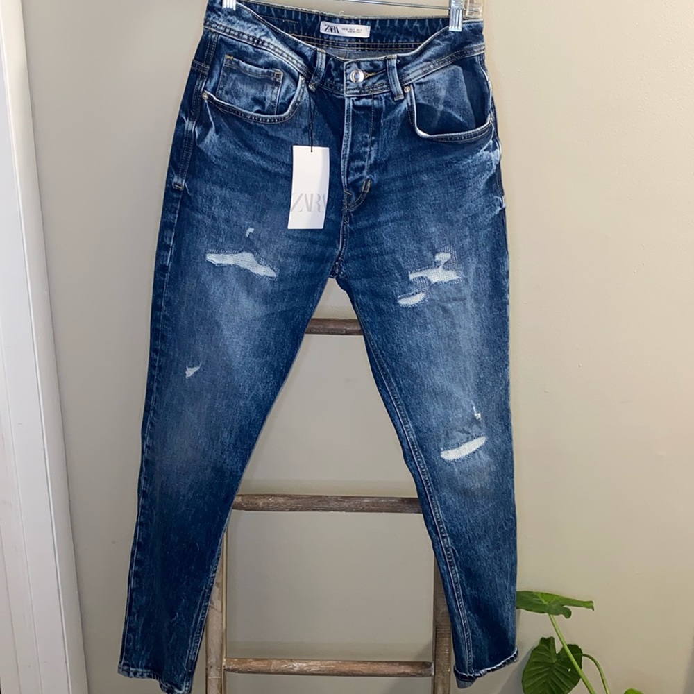 Zara High Rise Women Jeans - Blue